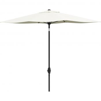 Aosom Outdoor Sonnenschirm Rechteck 2 x 3 m – Beige, 180 g/m² Polyestertuch