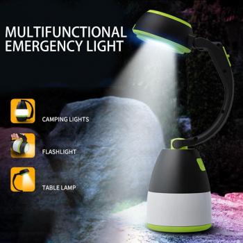 Lampe de Camping LED 3 en 1 USB Rechargeable