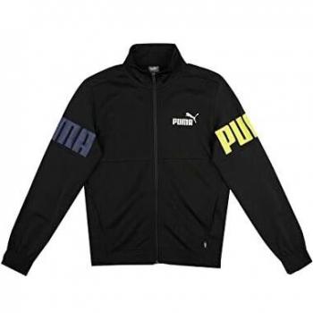 Puma Colorblock Poly Jogginganzug B Jungen schwarz 152 schwarz