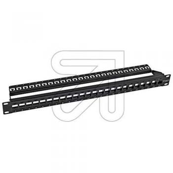 Pannello Patch EFB 1U ECOLAN Nero