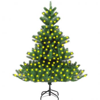 210 cm LED Weihnachtsbaum Nordmanntanne grün