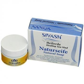Naturheiler-Set SIVASH – Seife mit Heilerde & Teebaumöl-Zinksalbe