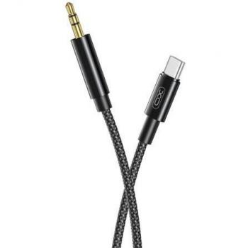 Cabo Trançado de Áudio XO USB-C Macho para Mini Jack