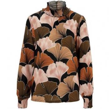 Aniston Casual Print Blüten Erdton Schlupfshirt