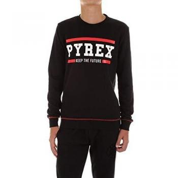 Felpa senza cappuccio unisex 40377 nero moda effe srl taglia m