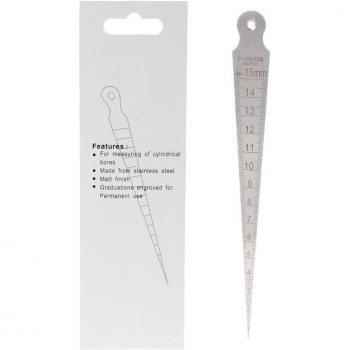 Compteur de diamètre de trou conique 1‑15 mm en acier inoxydable