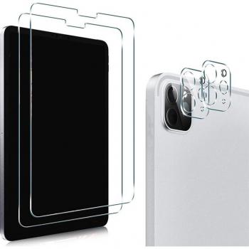 IPad Pro 11 Inch Tempered Glass Screen Protector, 2-Pack with Camera Lens Protectors, Scratch-Resistant