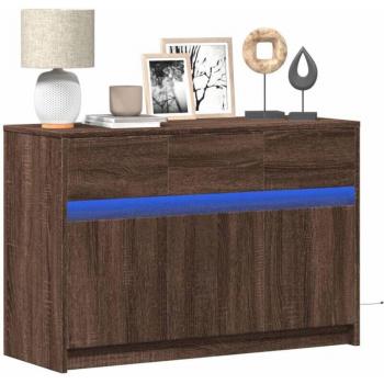 Mueble para TV LED Torana 91x34x61 cm en roble marrón