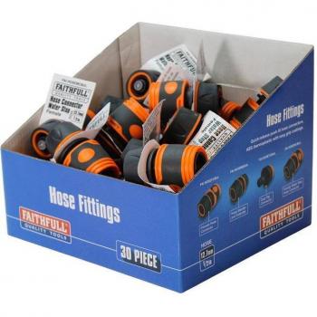 Faithfull FAIHOSEWCBUL Plastic Water Stop Hose Connector 1/2in