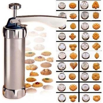 Baking Tools Cookie Press with 4 Nozzles and 20 Molds