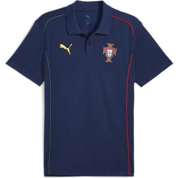 Puma Portugal Casuals Polo Dual‑Tone Persian Blue and Sunny Yellow – Men M