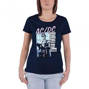 AC/DC Dirty Deeds Classic Slim Top – Navy