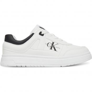 Calvin Klein Jeans Sneaker Low Cut Lace-Up Bambino Bianco