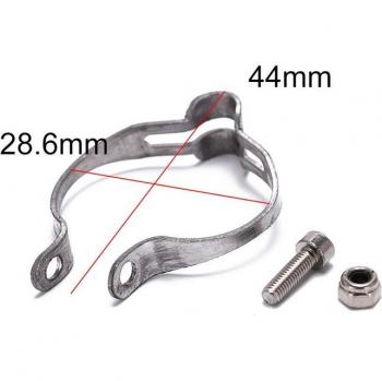 Serre-câble de frein vintage en acier inoxydable pour vélo, 25.4/28.6/31.8/34.9mm