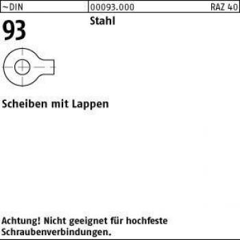 Rondelle DIN 93 m.lappen