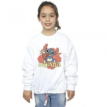 Sweat-shirt blanc Ohana pour enfants