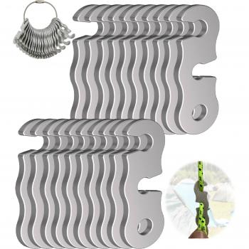 Kit de Grampas de Aluminio para Acampamento 20 Piezas