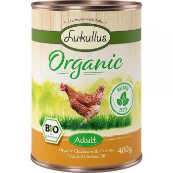 Lukullus Organic Hühnergericht mit Karotten – glutenfrei, 6 × 800 g