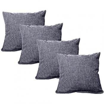 WeiXinHai Invisible Zipper Sofa Cushion Covers – 4 Set
