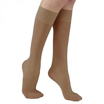 Meia de Compressão Solidea 70Den Relax Joelheira Unissex 5XXL Camel