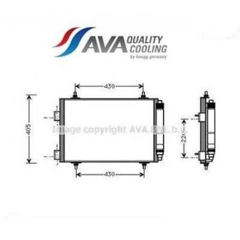 Climatisation PEA5215D Condenseur AVA Quality