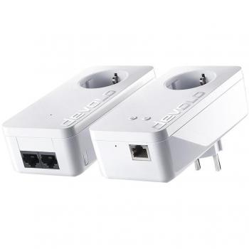 Devolo dLAN 1000 duo+ (MT 2954) – Dual‑Port Powerline‑Adapter in Weiß