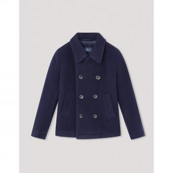 Giacca Peacoat per Bambino 7 Anni Blu Notte