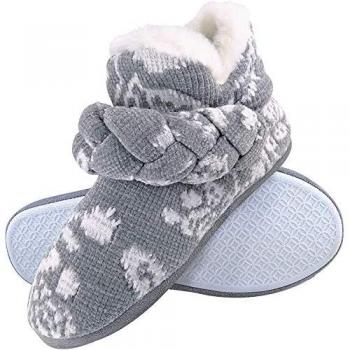 Dunlop Damen Hausschuhe im Fairisle Design