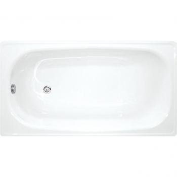 Raumausnutzung Riga Badewanne 130 × 70 cm, Stahl‑Emaille, Weiß – H2340300000001