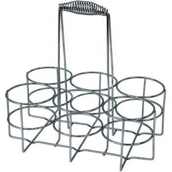 Zeller Flaschenregal für 6 Flaschen, Chrom 32x22x31