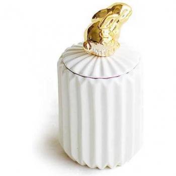 Animal Whisper Cotton Swab Ceramic Container