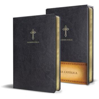 Biblia Católica En Español. Símil Piel Negro, Tamaño Compacto / Catholic Bible. Spanish-Language, Leathersoft, Black, Compact