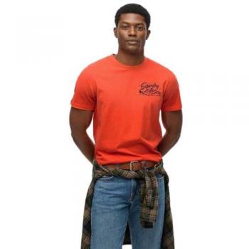 T-shirt Lo-fi Outdoors Superdry Rouge Coupe Relaxed S