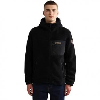 Napapijri Fleecejacke Yupik NP0A4GNS Schwarz Regular Fit XL Herren