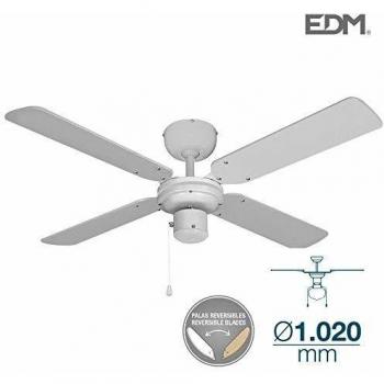 Baltico 102cm White Ceiling Fan, 50W, Transparent