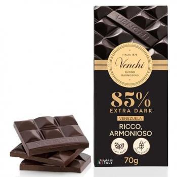 Tavoletta di Cioccolato Extra Fondente 85% (Venezuela) 70 g