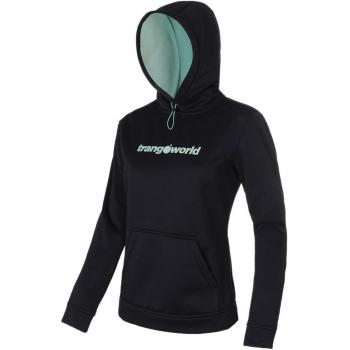 Sudadera con Capucha Trangoworld Poppi para mujer en color negro