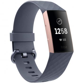 Blue & Rose Gold Fitbit Charge 3