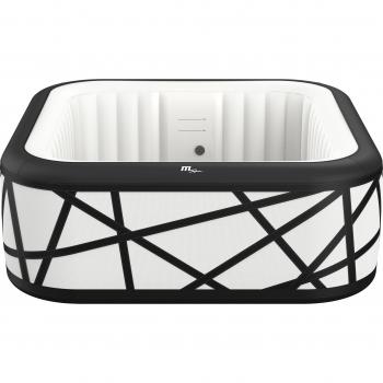 GardWell Whirlpool Line Set – Selbstaufblasbar, 185 x 185 x 68 cm, 132 Luftdüsen, 6‑Personen‑Whirlpool