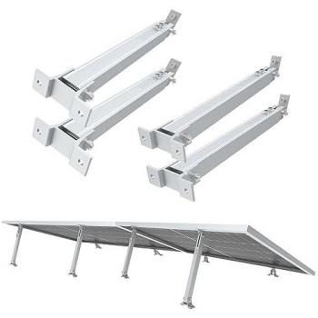 Centrale électrique balcon NuaSol – deux supports inclinables 15‑30°