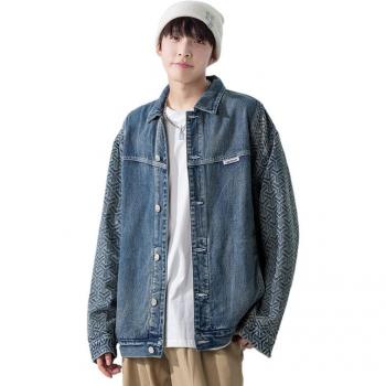 Men's Retro Blue Denim Jacket Spring Autumn S-3XL