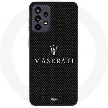 Coque Maniacase Samsung Galaxy A52 5G Maserati Blanc Carbone