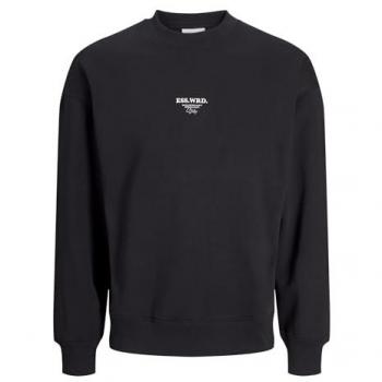 JACK & JONES Sweatshirt mit Rundhalsausschnitt, schwarz, Gr. S