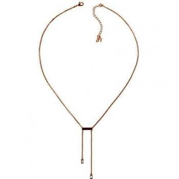 Collar Elegance Mujer Rosa Oro con Cristales Swarovski