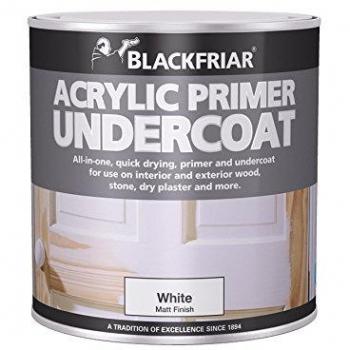 Blackfriar BKFWAP1L Quick Drying Acrylic Primer Undercoat, 1 Litre, White