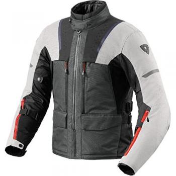 Veste textile de moto Revit Offtrack 2 H2O Noir Gris Argent XL