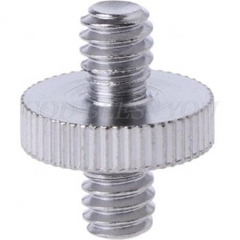 Adaptador de rosca de 1/4 macho doble para rótula de trípode