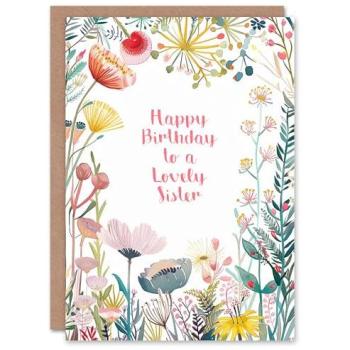 Blooming Harmony: Sister’s Birthday Card