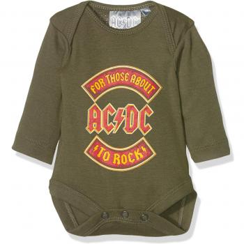 Twins Baby Unisex AC/DC Bodysuit, Black 194005