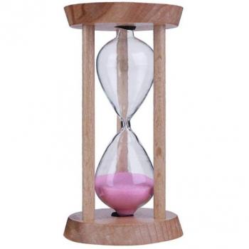 Bunte Sanduhr 3 Minuten Holz Mini Timer 5 Farben für Zuhause